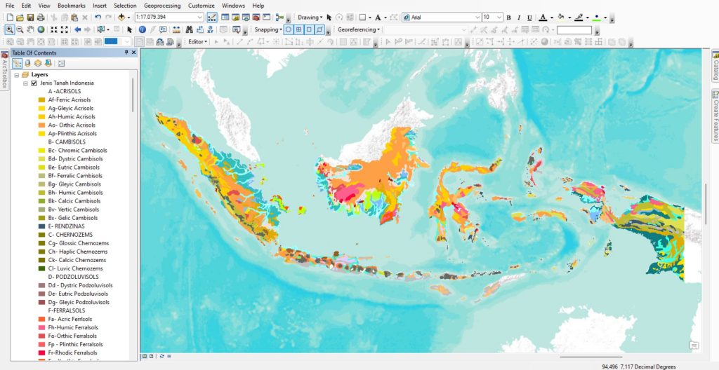 Shapefile (SHP) Peta Jenis Tanah Seluruh Indonesia